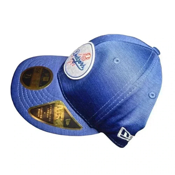 Los Angeles Dodgers New Era 59fifty Clubhouse Fitted hat cap Royal Blue 7 1/8 - Picture 2 of 5
